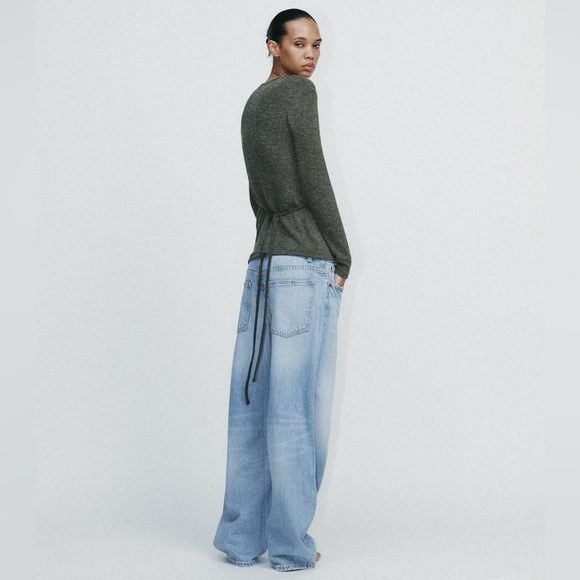 NWT ZARA Soft Wrap Top - Picture 5 of 6